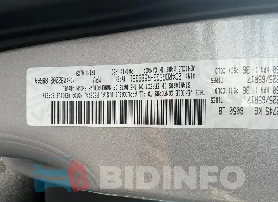 2C4RDGEG3HR586351 Photo# 10