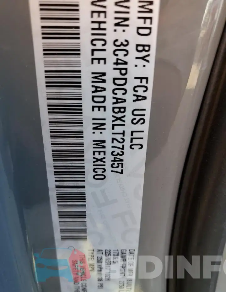3C4PDCABXLT273457 Photo# 12