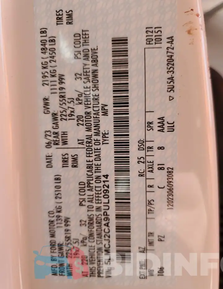 5LMCJ2CA9PUL09214 Photo# 14