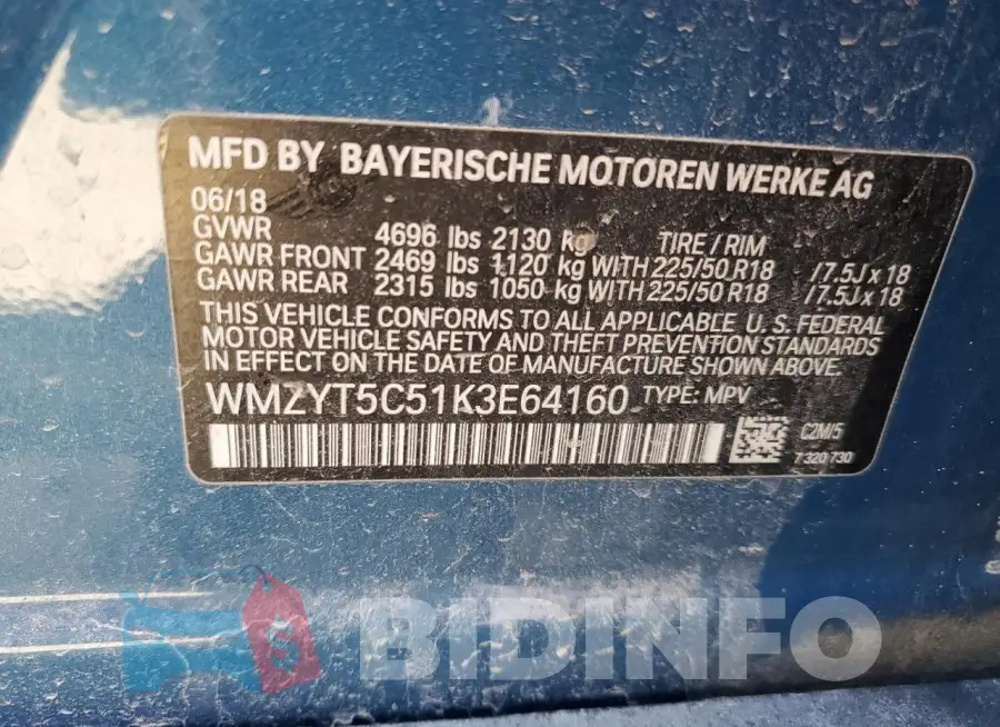 WMZYT5C51K3E64160 Photo# 12