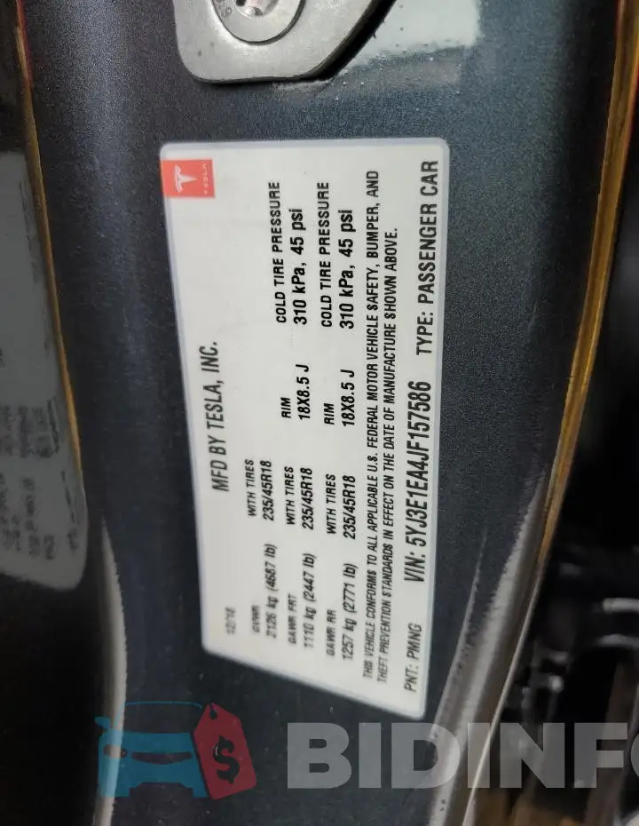 5YJ3E1EA4JF157586 Photo# 12