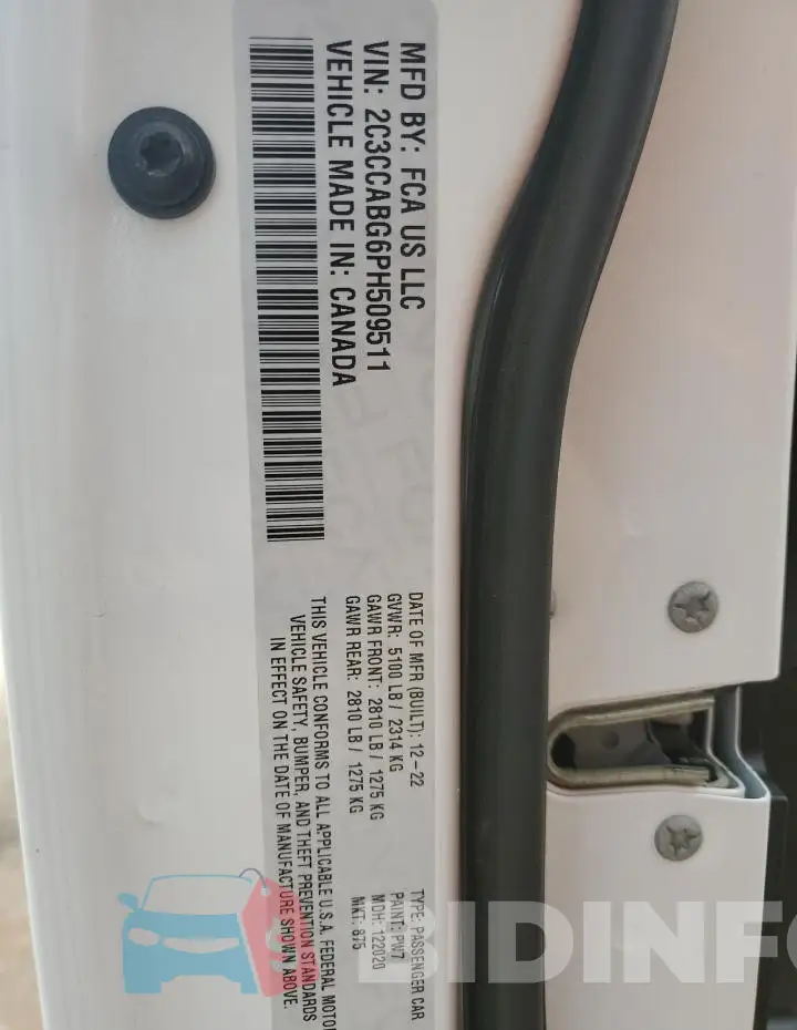 2C3CCABG6PH509511 Photo# 12