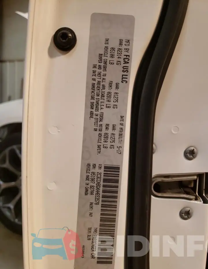 2C3CCABGXHH653578 Photo# 13