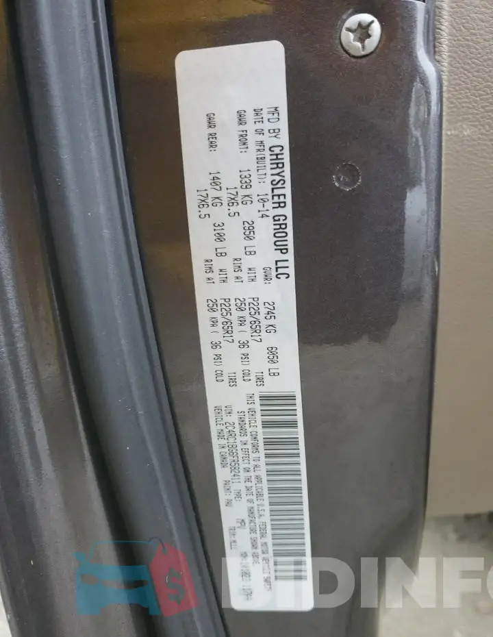 2C4RC1BG6FR582411 Photo# 12