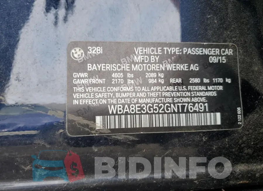 WBA8E3G52GNT76491 Photo# 12
