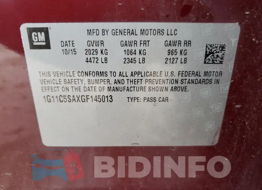 1G11C5SAXGF145013 Photo# 12