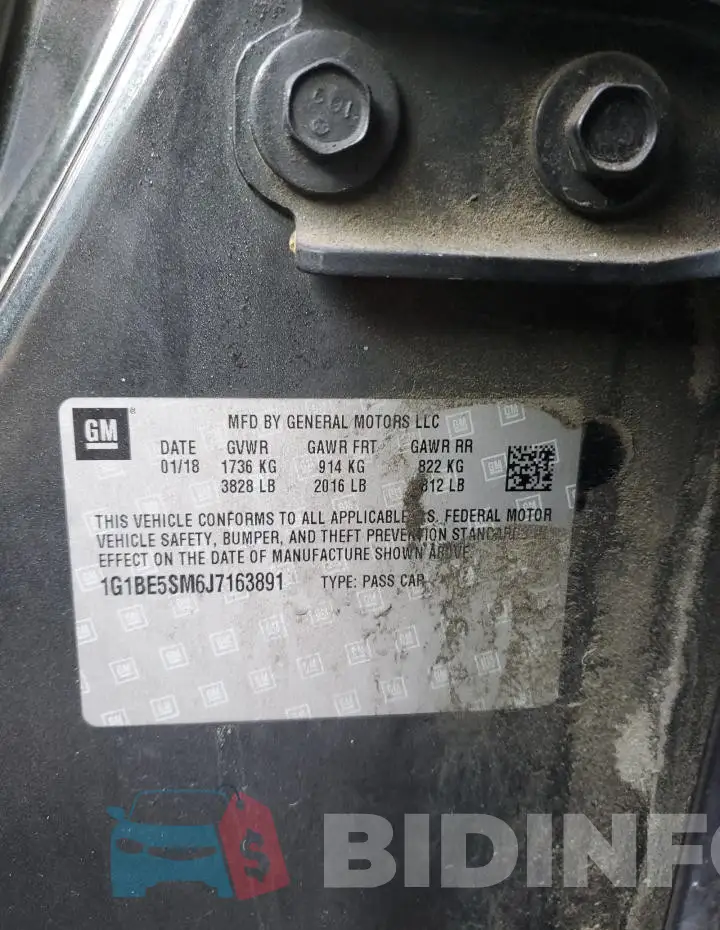 1G1BE5SM6J7163891 Photo# 12