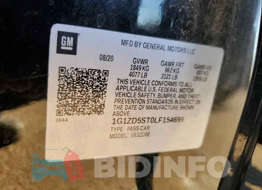 1G1ZD5ST0LF154699 Photo# 13