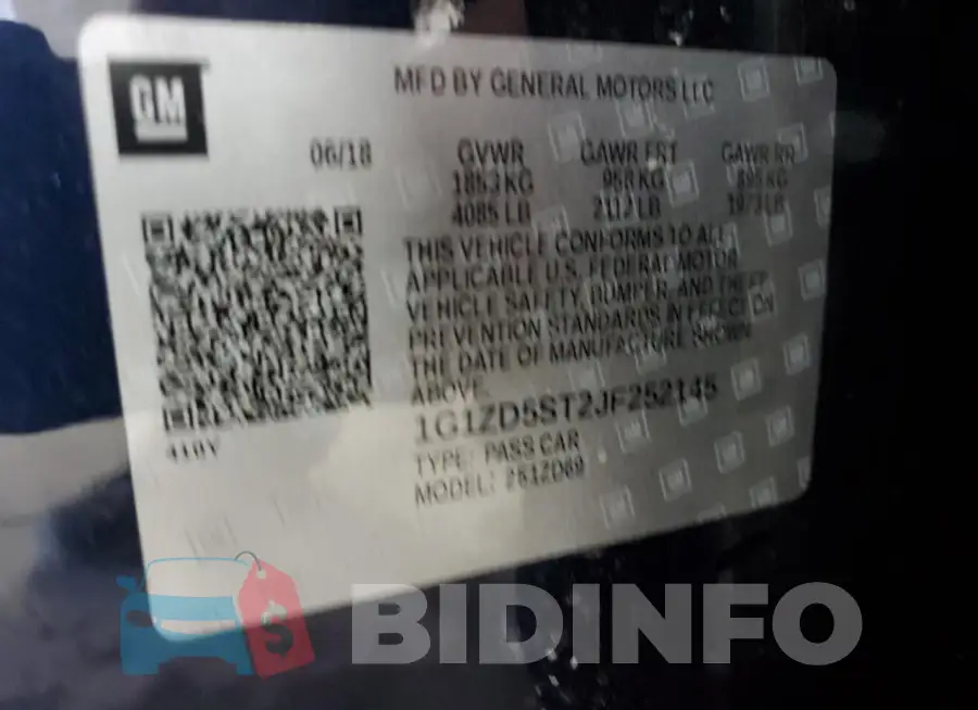 1G1ZD5ST2JF252145 Photo# 12