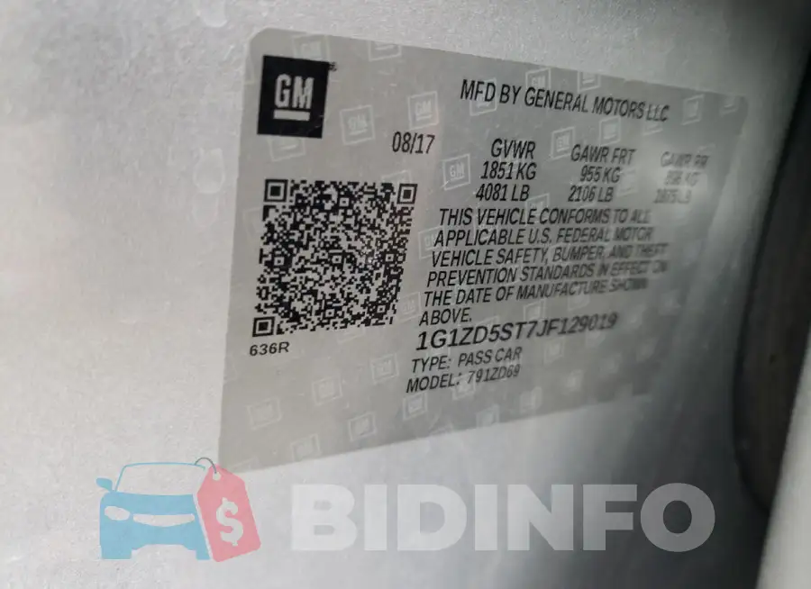 1G1ZD5ST7JF129019 Photo# 12