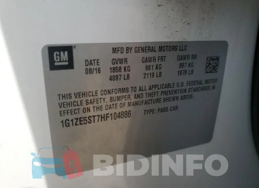 1G1ZE5ST7HF104886 Photo# 12