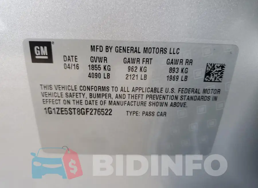 1G1ZE5ST8GF276522 Photo# 12
