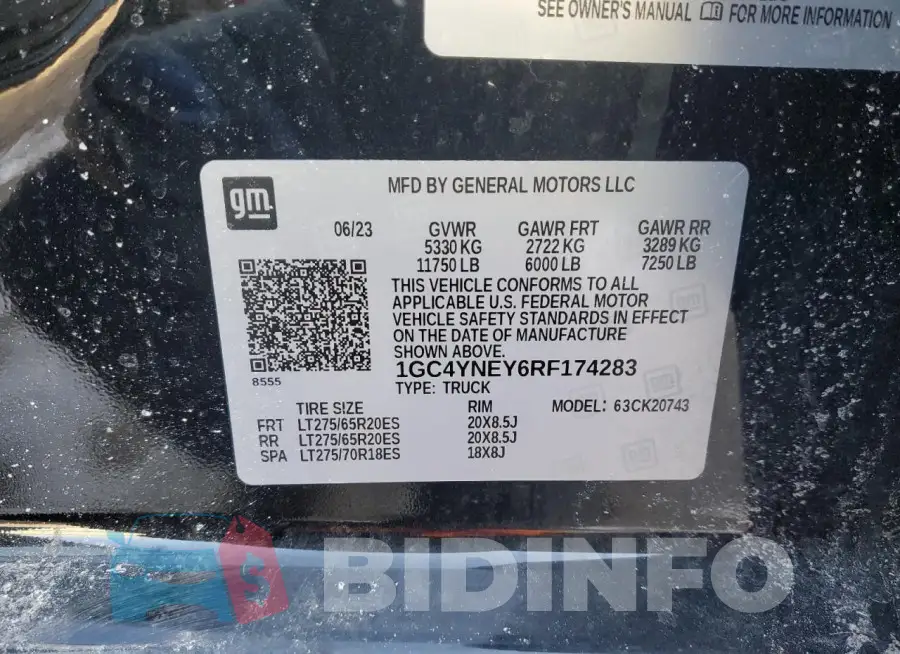 1GC4YNEY6RF174283 Photo# 12
