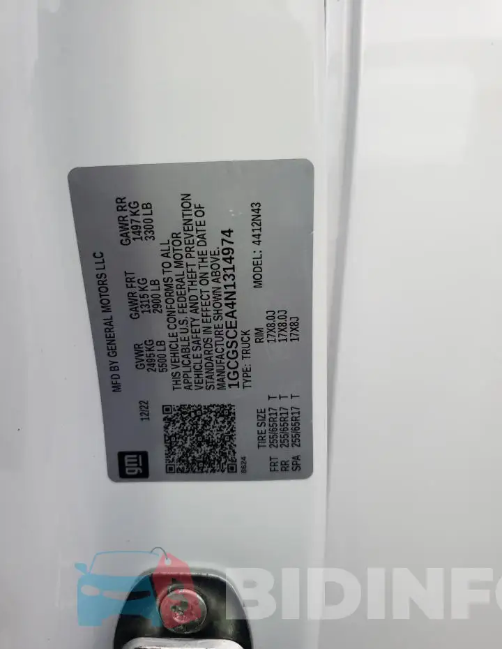 1GCGSCEA4N1314974 Photo# 13