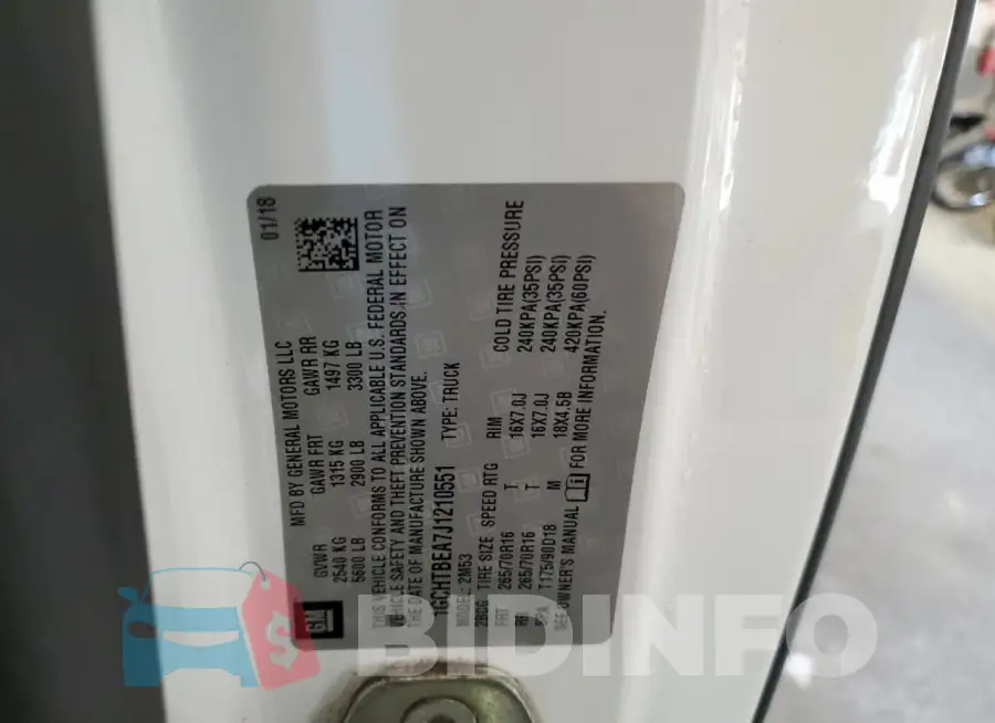 1GCHTBEA7J1210551 Photo# 12