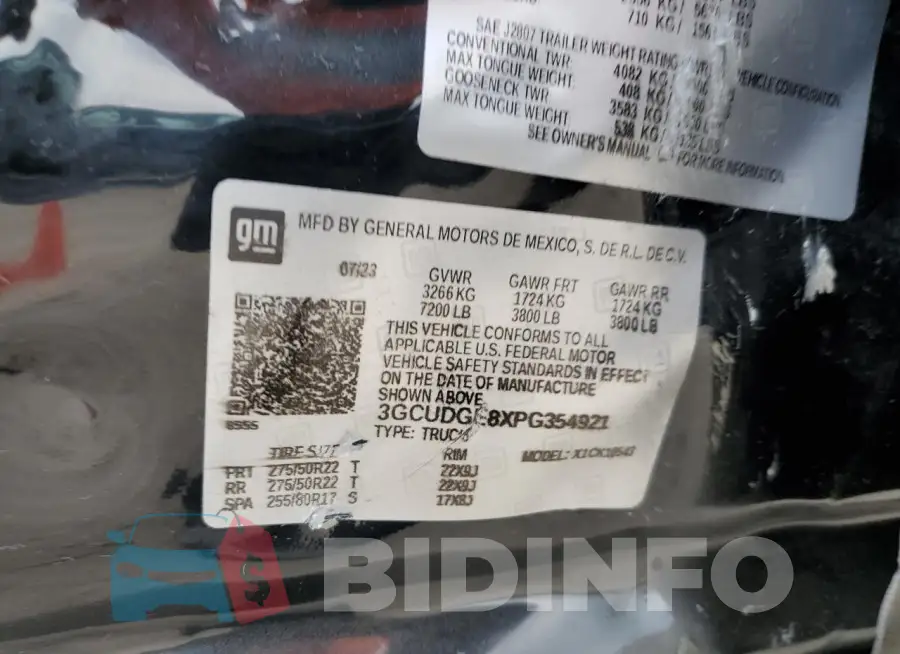 3GCUDGE8XPG354921 Photo# 12