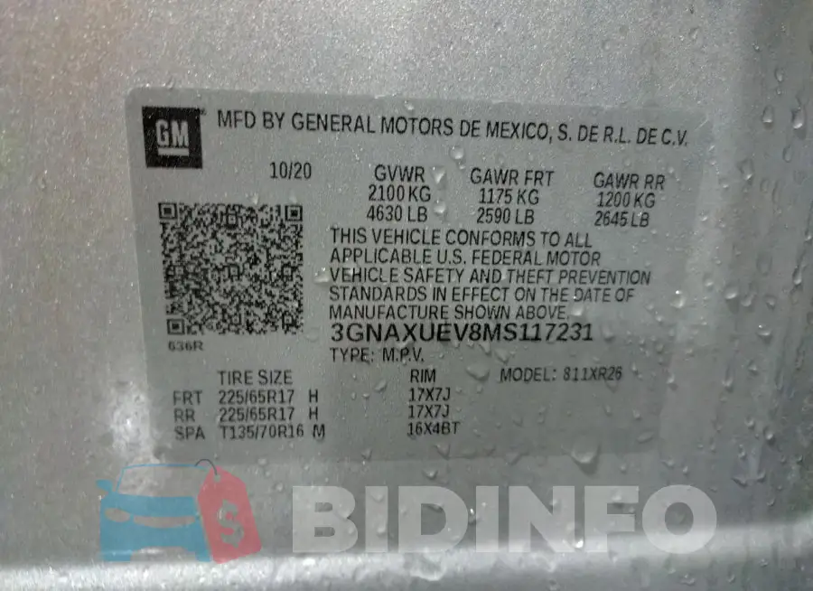 3GNAXUEV8MS117231 Photo# 12