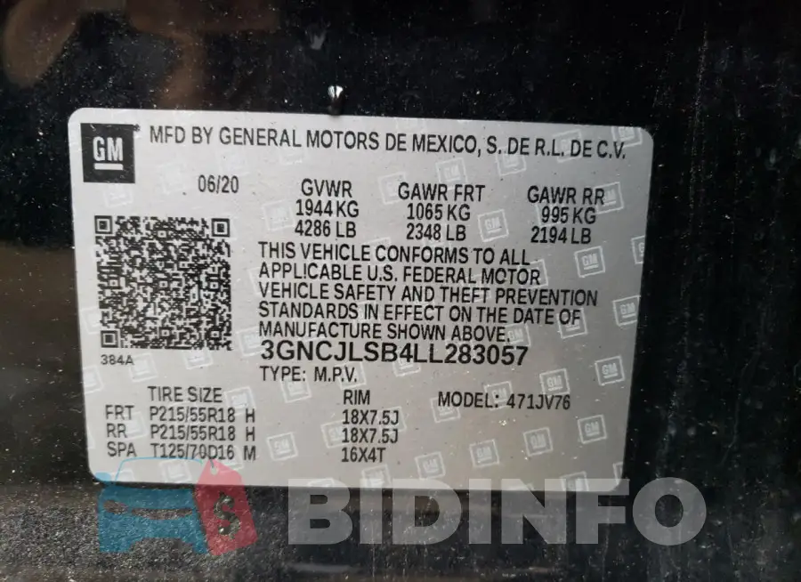 3GNCJLSB4LL283057 Photo# 12