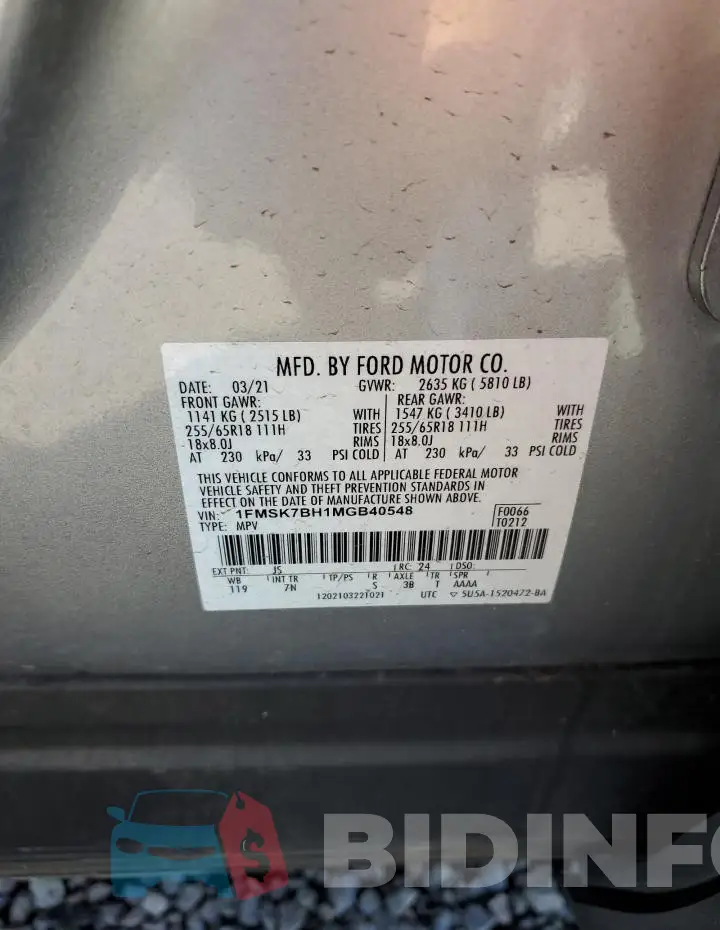 1FMSK7BH1MGB40548 Photo# 14