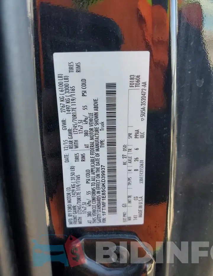 1FTMF1E85GKD39937 Photo# 12