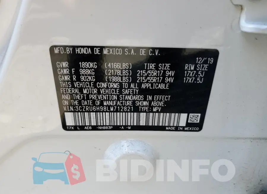 3CZRU6H98LM712821 Photo# 12