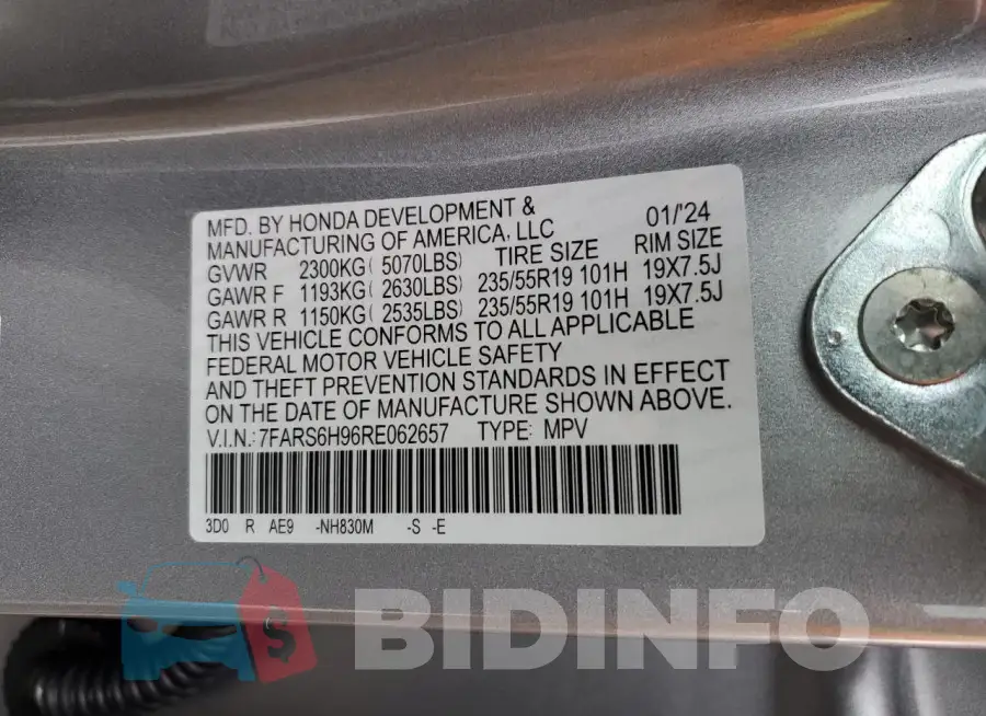 7FARS6H96RE062657 Photo# 13