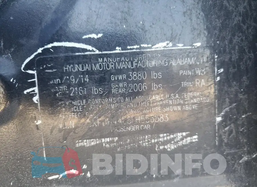 5NPDH4AE8FH553583 Photo# 12