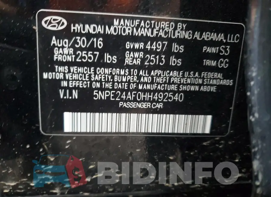 5NPE24AF0HH492540 Photo# 12