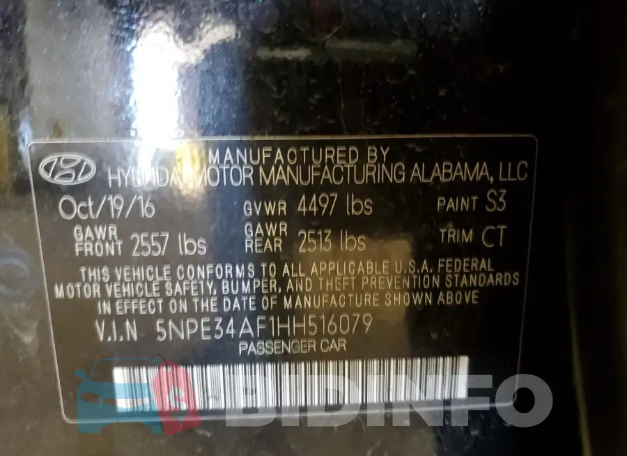 5NPE34AF1HH516079 Photo# 13