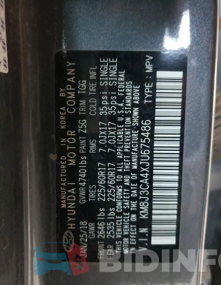 KM8J3CA4XJU675486 Photo# 12