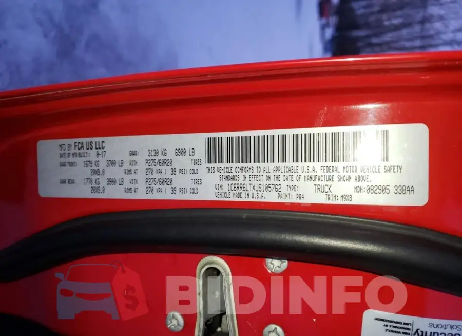 1C6RR6LTXJS105762 Photo# 12