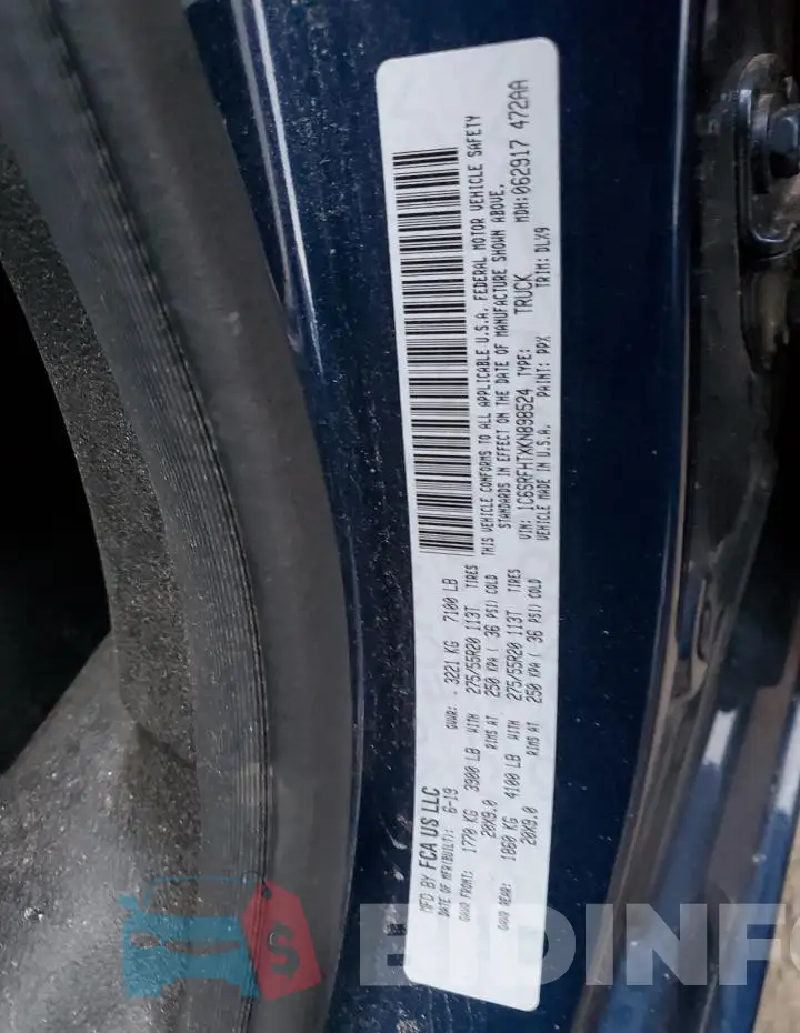 1C6SRFHTXKN898524 Photo# 12