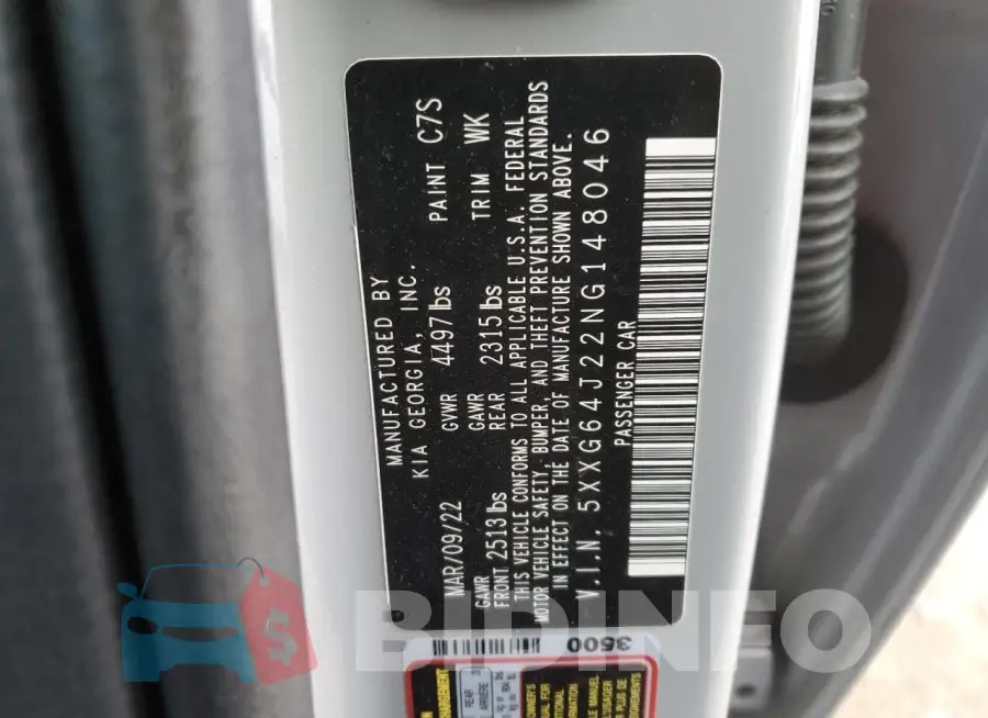 5XXG64J22NG148046 Photo# 12