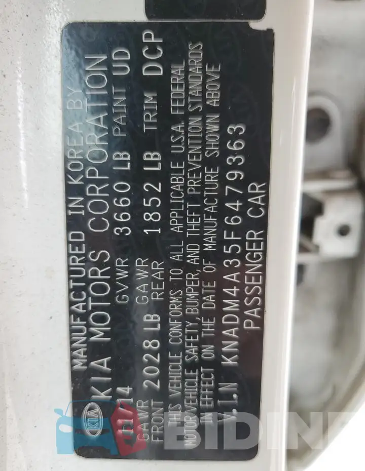 KNADM4A35F6479363 Photo# 12