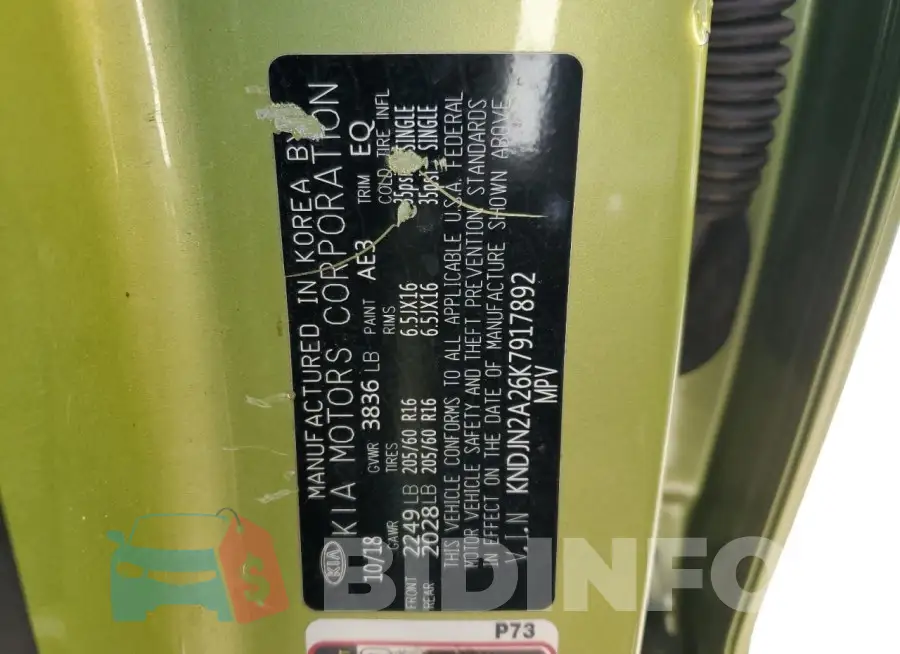 KNDJN2A26K7917892 Photo# 12