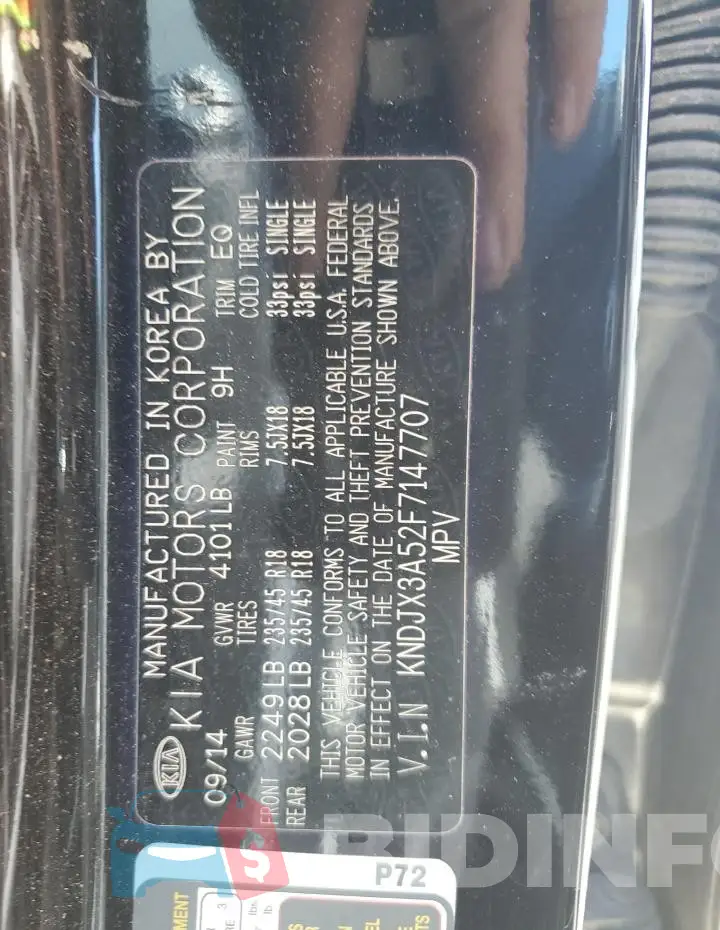 KNDJX3A52F7147707 Photo# 12