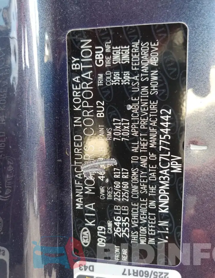 KNDPM3AC7L7754442 Photo# 14