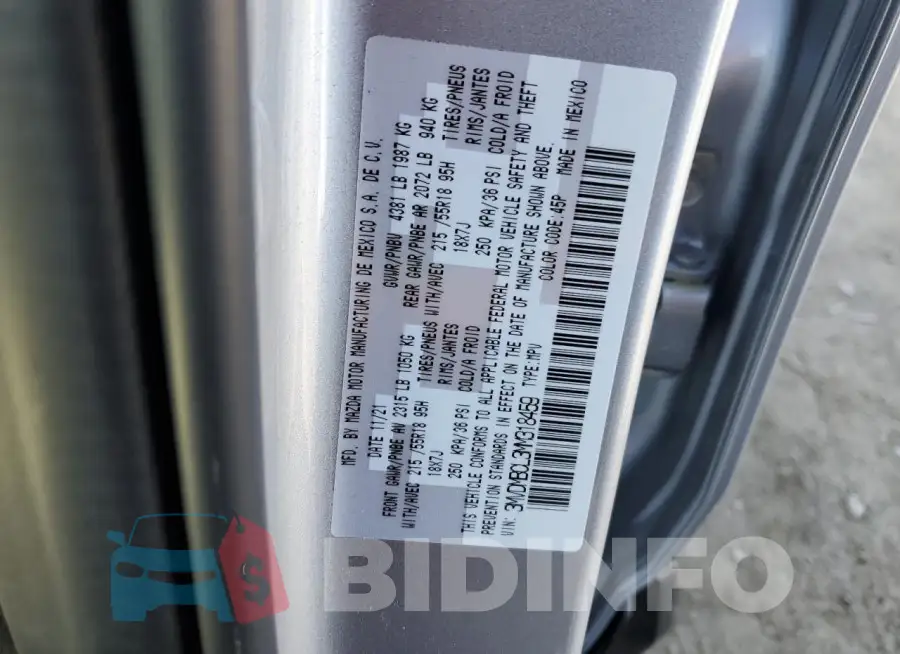 3MVDMBCL3MM318459 Photo# 14