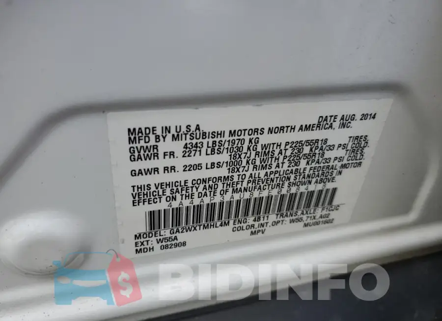 4A4AP3AU8FE008418 Photo# 13