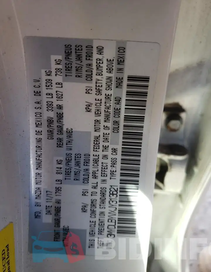 3MYDLBYVXJY313621 Photo# 12