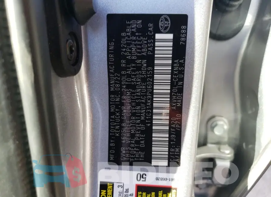 4T1C31AK9PU602159 Photo# 12