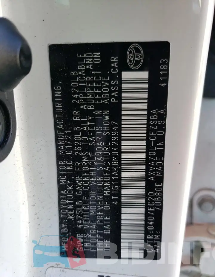 4T1G11AK8MU429947 Photo# 12