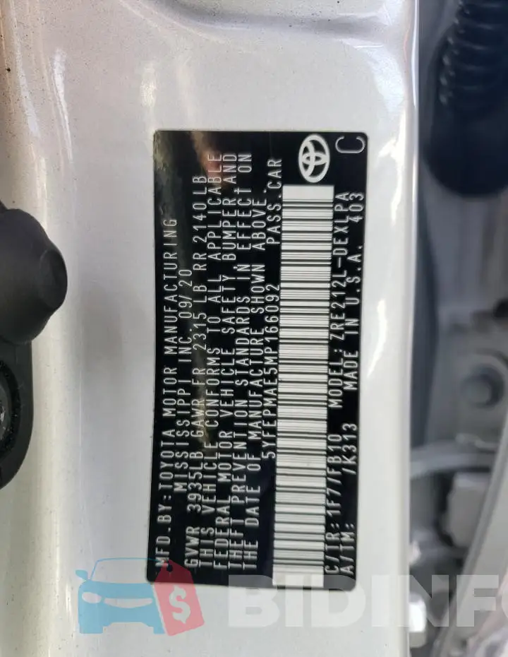 5YFEPMAE5MP166092 Photo# 12