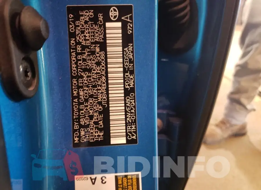 JTDBVRBD8KA006088 Photo# 12