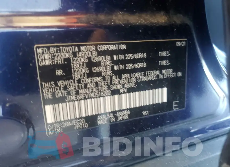 JTME6RFV1MD516202 Photo# 14