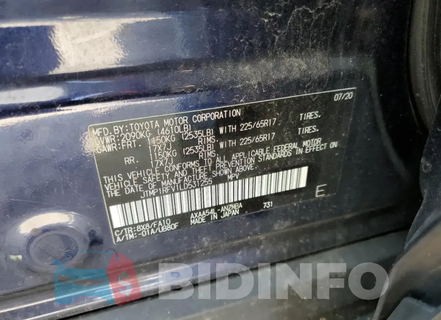 JTMP1RFV1LD531255 Photo# 13