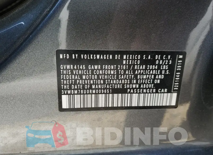 3VWBM7BU0RM009651 Photo# 12