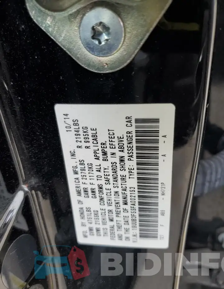 19UUB3F55FA002153 Photo# 12