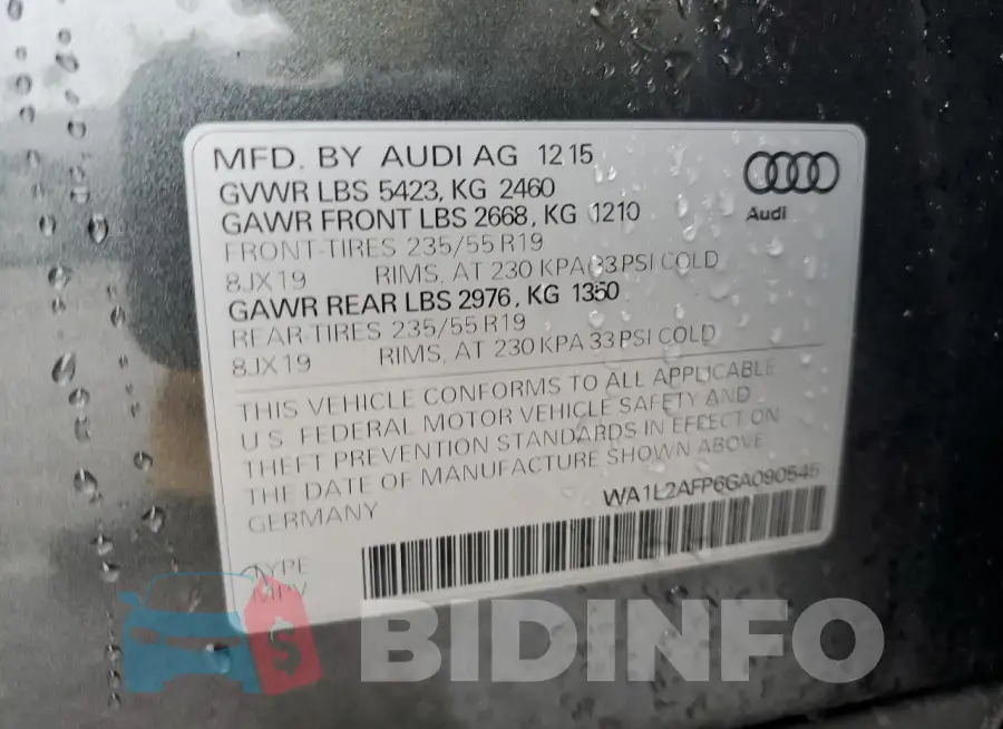 WA1L2AFP6GA090545 Photo# 14