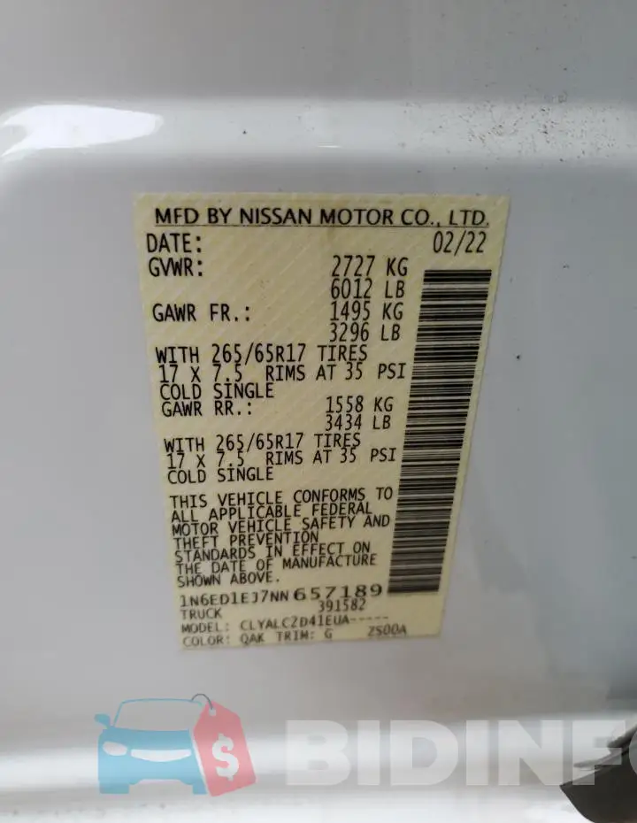 1N6ED1EJ7NN657189 Photo# 13